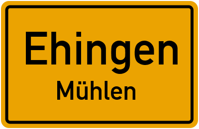 Straßenverzeichnis Ehingen Mühlen