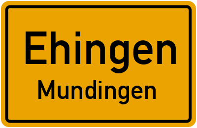 Straßenverzeichnis Ehingen Mundingen