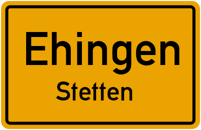 Straßenverzeichnis Ehingen Stetten