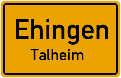 Straßenverzeichnis Ehingen Talheim