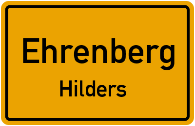 Straßenverzeichnis Ehrenberg Hilders