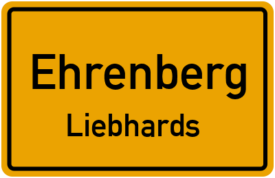Straßenverzeichnis Ehrenberg Liebhards