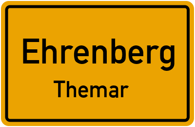 Straßenverzeichnis Ehrenberg Themar