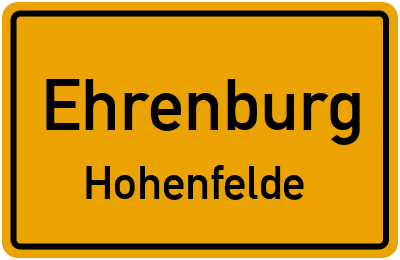 Straßenverzeichnis Ehrenburg Hohenfelde
