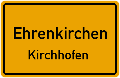 Straßenverzeichnis Ehrenkirchen Kirchhofen
