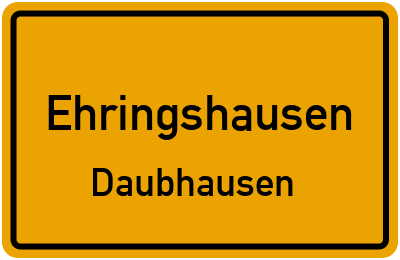 Straßenverzeichnis Ehringshausen Daubhausen