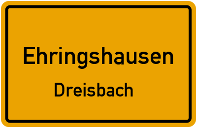 Straßenverzeichnis Ehringshausen Dreisbach