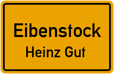 Straßenverzeichnis Eibenstock Heinz Gut