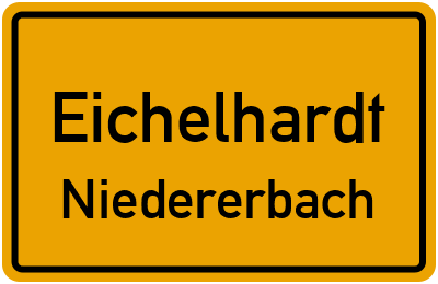 Straßenverzeichnis Eichelhardt Niedererbach