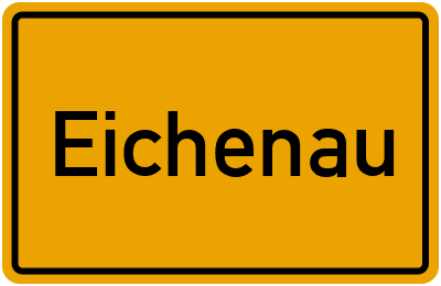 Ortsschild von Eichenau in Bayern