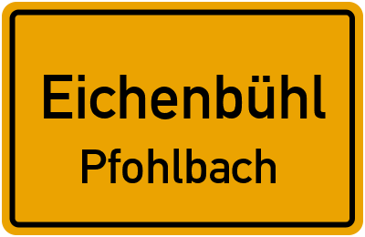 Straßenverzeichnis Eichenbühl Pfohlbach