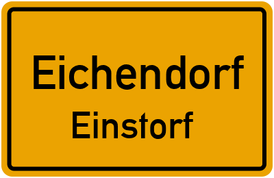 Ortsschild Eichendorf Einstorf