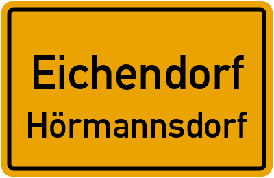 Ortsschild Eichendorf Hörmannsdorf