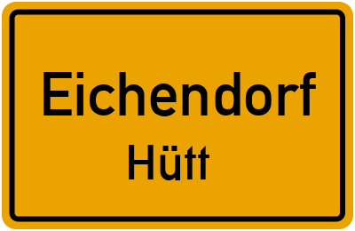 Straßenverzeichnis Eichendorf Hütt