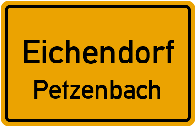 Straßenverzeichnis Eichendorf Petzenbach