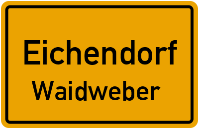 Straßenverzeichnis Eichendorf Waidweber