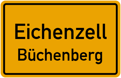 Ortsschild Eichenzell Büchenberg