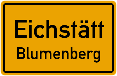 Straßenverzeichnis Eichstätt Blumenberg