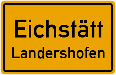 Straßenverzeichnis Eichstätt Landershofen