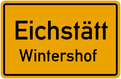 Straßenverzeichnis Eichstätt Wintershof