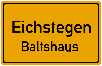 Straßenverzeichnis Eichstegen Baltshaus