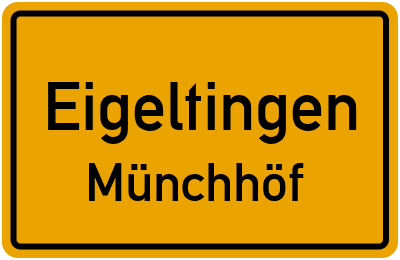 Ortsschild Eigeltingen Münchhöf