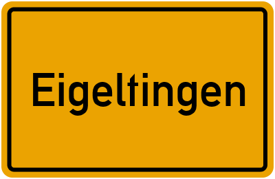 Ortsschild von Eigeltingen in Baden-Württemberg