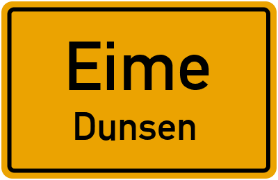 Straßenverzeichnis Eime Dunsen