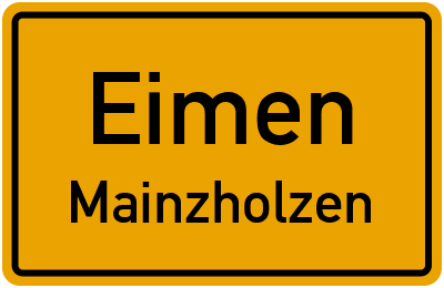Straßenverzeichnis Eimen Mainzholzen