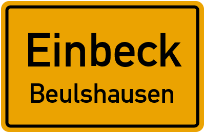 Straßenverzeichnis Einbeck Beulshausen