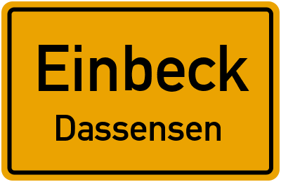 Straßenverzeichnis Einbeck Dassensen