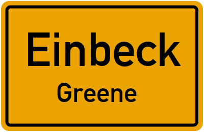 Straßenverzeichnis Einbeck Greene