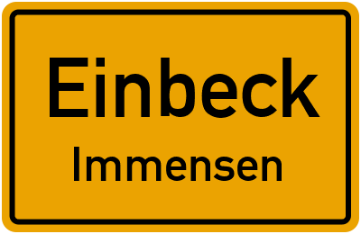 Straßenverzeichnis Einbeck Immensen