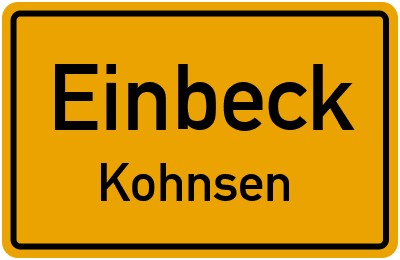 Straßenverzeichnis Einbeck Kohnsen