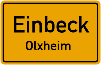 Straßenverzeichnis Einbeck Olxheim