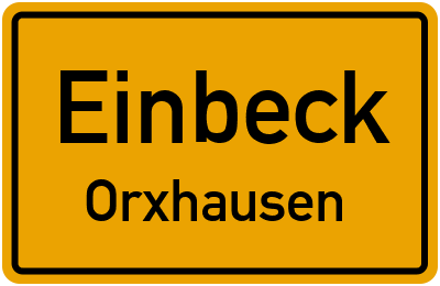 Straßenverzeichnis Einbeck Orxhausen