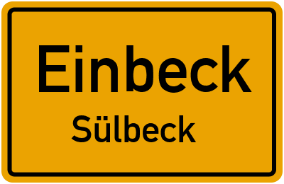 Straßenverzeichnis Einbeck Sülbeck