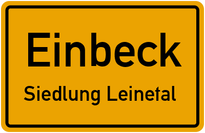 Straßenverzeichnis Einbeck Siedlung Leinetal