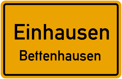 Straßenverzeichnis Einhausen Bettenhausen