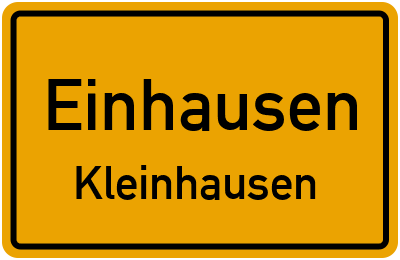 Straßenverzeichnis Einhausen Kleinhausen