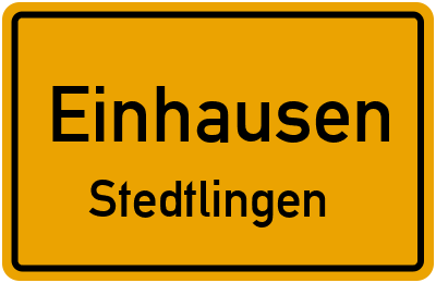 Straßenverzeichnis Einhausen Stedtlingen