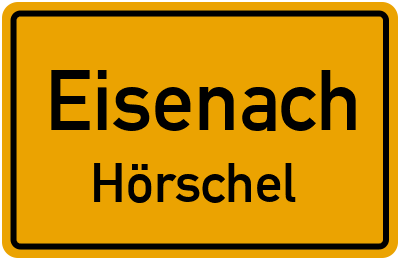 Straßenverzeichnis Eisenach Hörschel