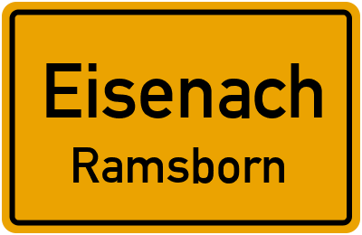Straßenverzeichnis Eisenach Ramsborn