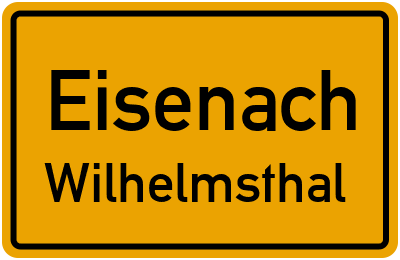 Straßenverzeichnis Eisenach Wilhelmsthal