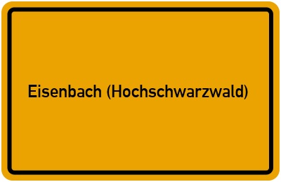 Eisenbach (Hochschwarzwald) in Baden-Württemberg erkunden