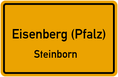 Straßenverzeichnis Eisenberg (Pfalz) Steinborn