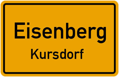 Straßenverzeichnis Eisenberg Kursdorf