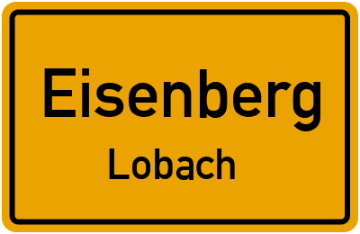 Straßenverzeichnis Eisenberg Lobach