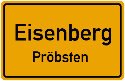 Straßenverzeichnis Eisenberg Pröbsten
