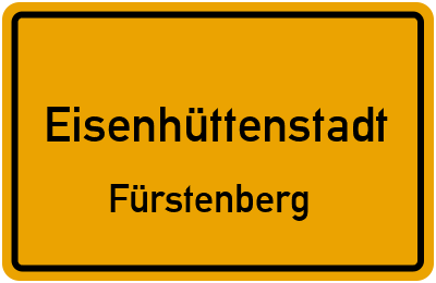 Straßenverzeichnis Eisenhüttenstadt Fürstenberg